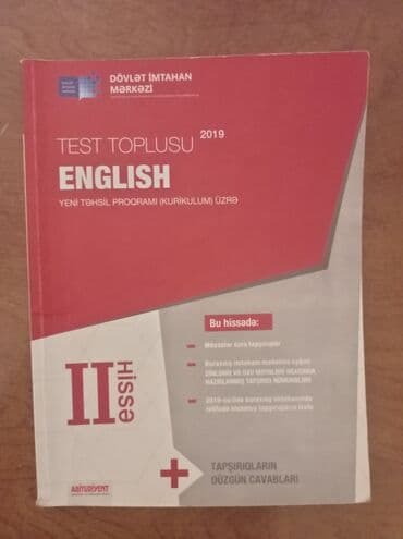 6sinif test: İngilis dili Testlər 9-cu sinif, DİM, 2-ci hissə, 2019 il — 1