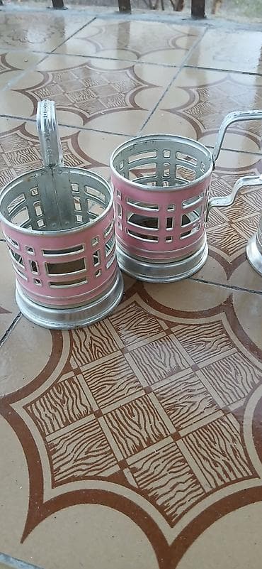 Məhsul: Stəkanaltı (stəkan üçün metal qulplu kasalar) Təsvir: - 4