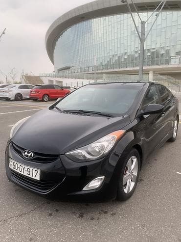 vito disk: Hyundai Elantra sedan – qara rəng, 4 qapı, AZ dövlət nömrə nişanı — 2
