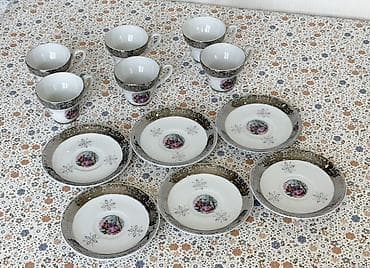 caskalar: Çay dəsti, rəng - Ağ, Farfor, Yaponiya — 4