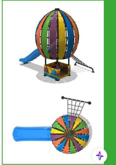 Детская одежда и обувь: Oyun kompleksi – 2 model 1) Məhsul kodu: MAS-162 - Rəngli kürə — 2