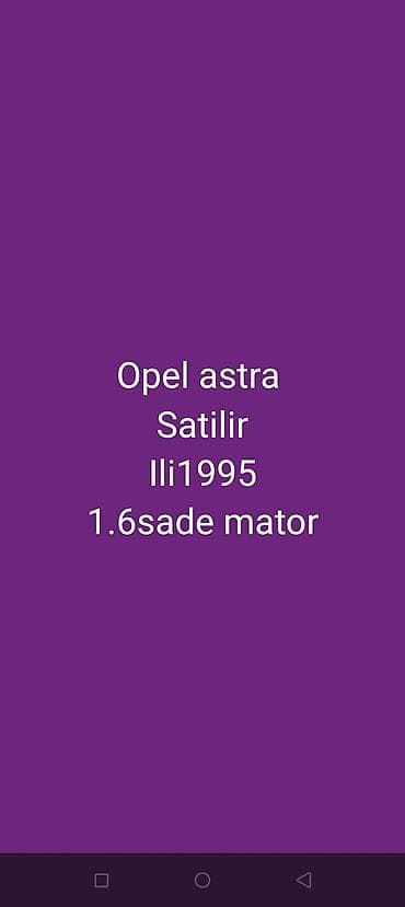 Opel Astra: 1.6 l | 1995 il Universal