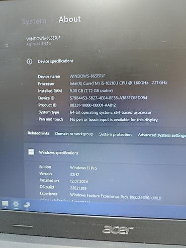 ssd: Acer Aspire, 15.6 ", Intel Core i5, 512 GB — 3