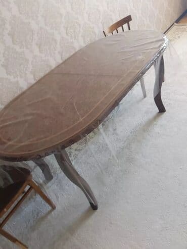 Qonaq masası, Taxta, Oval masa lalafo.az -da Qonaq masası, Taxta, Oval masa