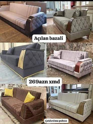 Divanlar: Di̇van-kravat, Yeni, Açılan, Bazalı, Parça, Şəhərdaxili pulsuz çatdırılma — 1
