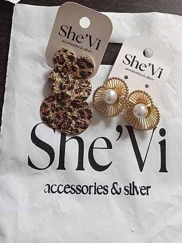 sırqa: She’Vi “accessories & silver” brendindən sırğa dəsti.Hər biri-15 — 1