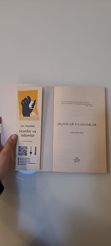 İncəsənət və kolleksiyalar: Məhsul: Kitab – “Siçanlar və Adamlar” (Con Steynbek) Nəşriyyat: Çardağ — 3