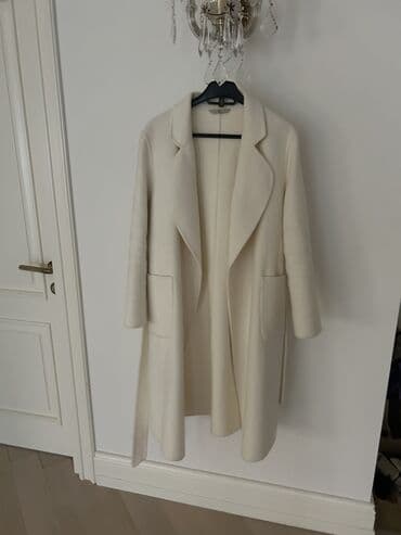 hamile geyim: Пальто кашемир 100% Айвори. Размер написано л но маломерки на с м — 1