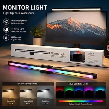 Monitor üçün LED işıq çubuğu - Parlaqlığın tənzimlənməsi: fasiləsiz — 1