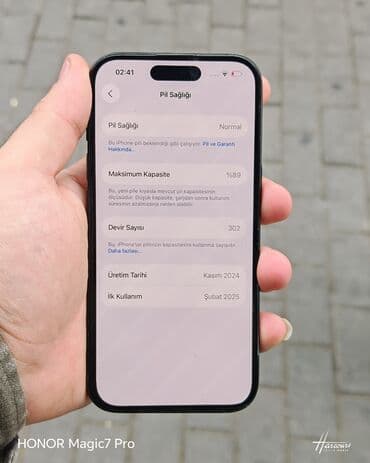 iphone 15 2 ci el: IPhone 15, 128 GB, Black Titanium, Zəmanət — 8