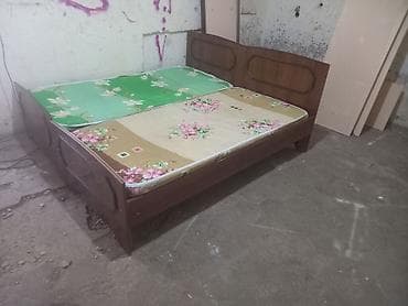 İkili birləşən taxta çarpayı dəsti - Material: laminat/taxta — 4