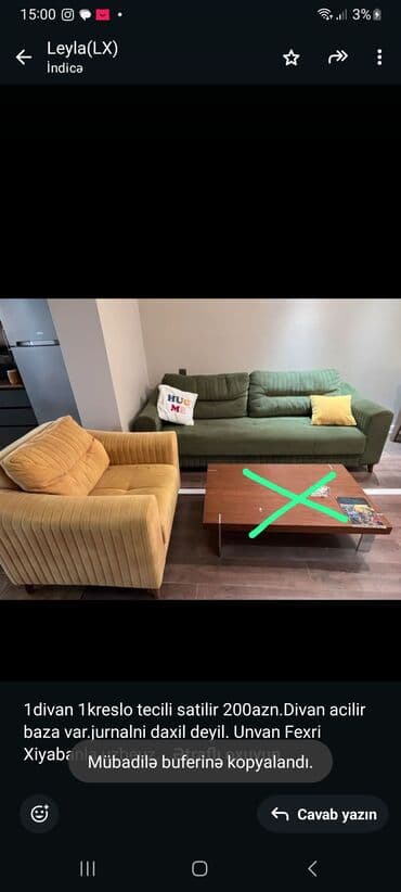 ehmedlide kiraye evler 200 azn: Divan — 1