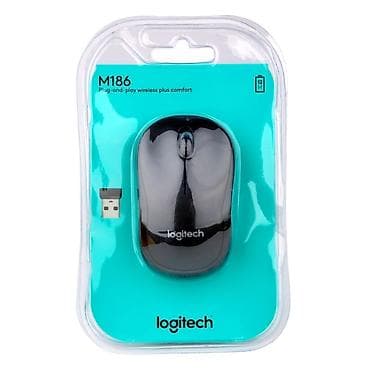Mouse Airmouse Logitech M186 Usb çip vasitəsi ilə kompüterə və yaxud