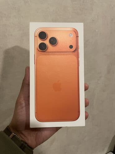 IPhone 17 Pro Max, Narıncı, Zəmanət, Simsiz şarj, Face ID lalafo.az -da IPhone 17 Pro Max, Narıncı, Zəmanət, Simsiz şarj, Face ID