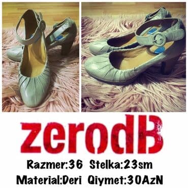 женские толстовки на молниями: Туфли, Размер: 36, цвет - Серый, Б/у — 9