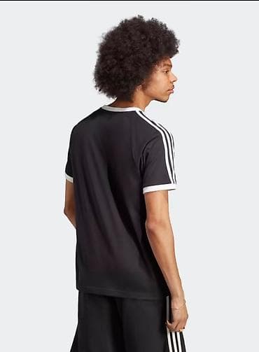 черно белые мужские футболки: Мужская футболка, Adidas, S, цвет - Черный — 2