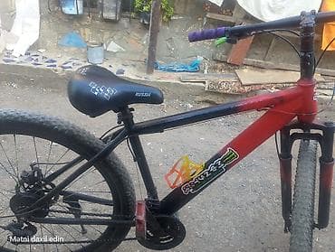 Dağ velosipedi – 26" - Çərçivə: alüminium rəngləmə (qırmızı-qara) — 4
