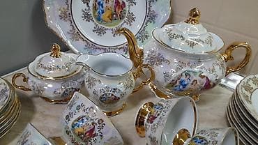 dolab satisi: Çay dəsti, Farfor, 6 nəfərlik, Çexiya — 7