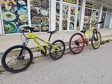 MTB dağ velosipedi – SAFT markalı, parlaq sarı rəngdə. Xüsusiyyətlər
