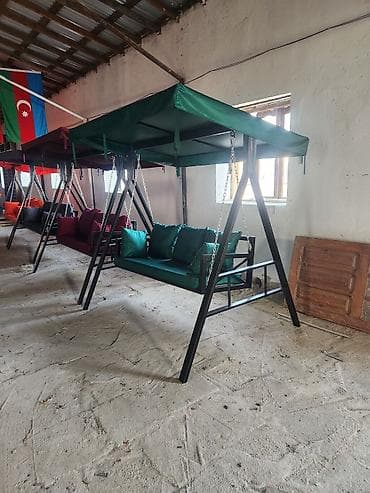 Metall karkaslı bağ yelləncəyi – günlüklə - Konstruksiya: qalın — 4