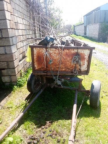 minik masinlari: Ikioxlu, təkərli qoşqu arabası - Material: tam metal karkas və metal — 2