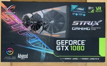 comp: Videokart Asus GeForce GTX 1080, 8 GB, İşlənmiş — 8