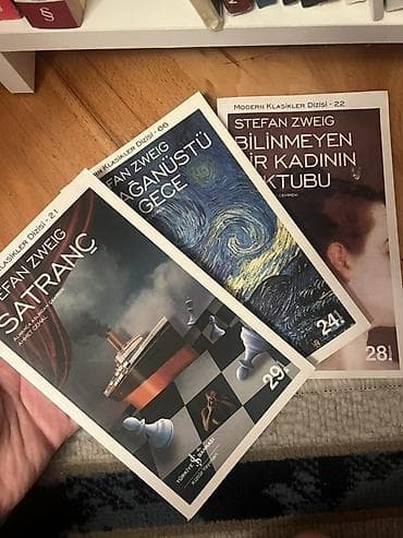 Kitablar və jurnallar: Stefan Zweig – 3 kitablıq dəst (Türk dilində, “Modern Klasikler — 1
