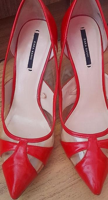 Tuflilər, Zara, Ölçü: 37, rəng - Qırmızı, İşlənmiş — 2