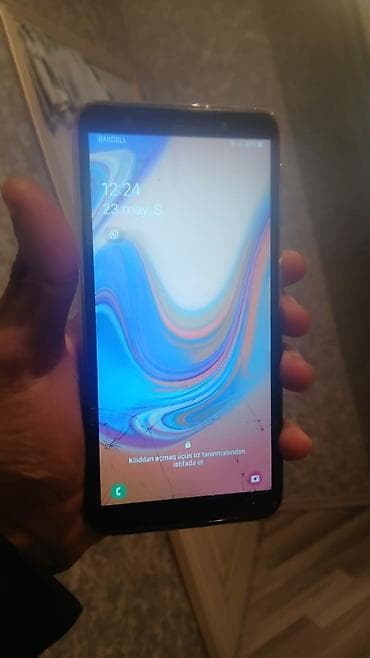 galaxy a6 2017: Samsung Galaxy A7 2018, 64 GB, rəng - Mavi — 1