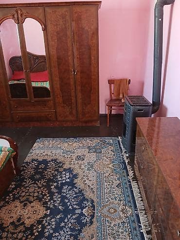 2 otaq ev: 1 otaqlı həyət evi – mətbəx-studio planı - Giriş: dəmir giriş qapısı — 8