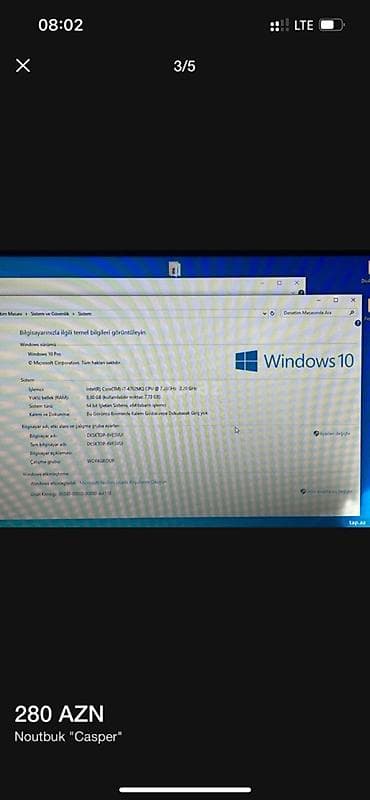 4tb hdd: Noutbuk Casper - Ekran: 15.6" - Prosessor: Intel Core i7-4720HQ, 2.60 — 3