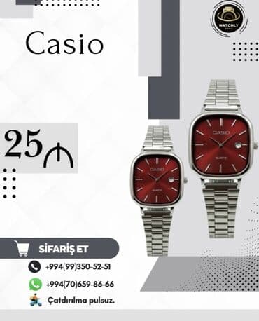 Yeni, Klassik Saat dəsti, rəng - Gümüşü