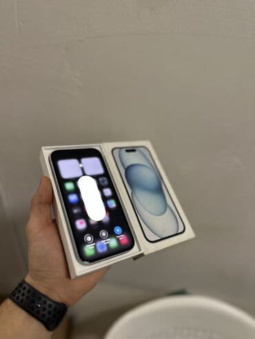 Video oyunlar və konsollar: IPhone 15, 128 GB, Blue Titanium, Zəmanət, Simsiz şarj, Face ID — 2
