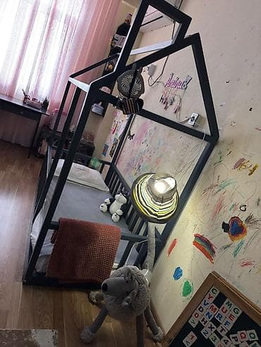 usag maneji: Uşaqlar üçün mebel dəsti - İki ədəd ev-formalı çarpayı: - İş/oyun — 7