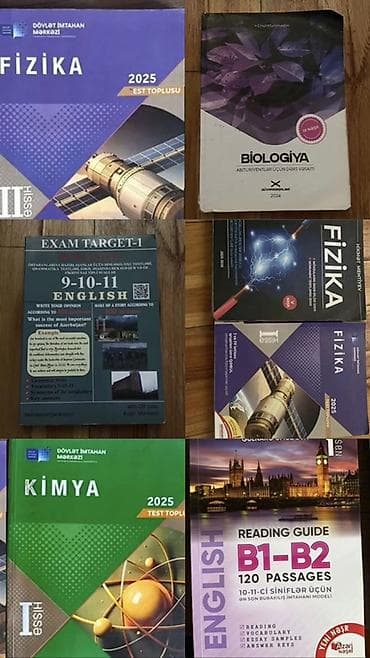 test kitablar: Fizika Testlər 11-ci sinif, DİM, 1-ci hissə — 1