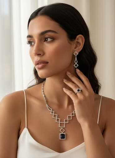 бриллиантовые комплекты в баку: 925 проба — 1