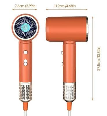 hava cəkən: 2400W Yüksək Sürətli Fen – Peşəkar 3‑ü 1‑də üfürmə, forma və qulluq — 4
