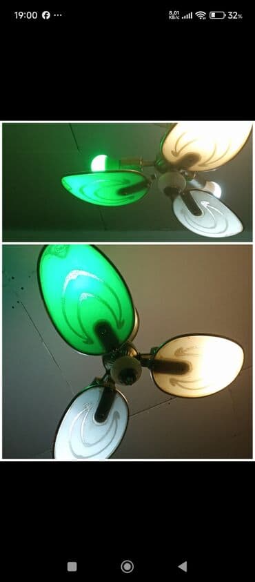 Çılçıraq, 3 lampa, Metal