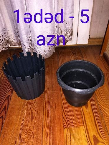 palet plastik: Bitkilər üçün müxtəlif dibçəklər - Böyük terrakota rəngli dibçək — 3