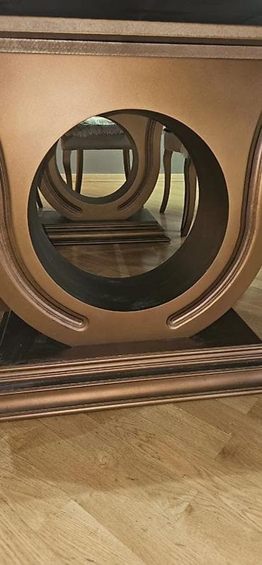 stol stil: Qonaq otağı üçün, İşlənmiş, Açılan, Dördbucaq masa — 8