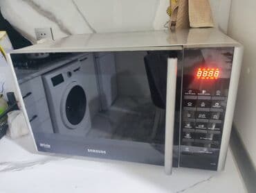 Mikrodalğalı soba Samsung, Ayrıca dayanan, Mikrodalğalar ilə, rəng - Gümüşü