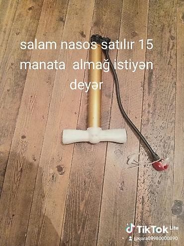 avtomobil kompressorları: Mexanik hava nasosu - İstifadə sahələri: velosiped təkəri, uşaq — 1