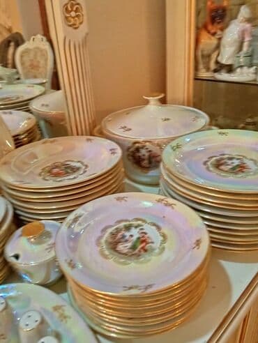 набор художника: Обеденный набор, Фарфор, Мадонна, 12 персон, Германия — 3