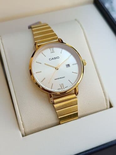 elektron saat oyrənmək: Qol saatı, Casio, rəng - Qızılı — 10