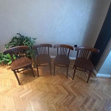 kafe masasi: Mətbəx üçün, Qatlanmayan, Stul — 6