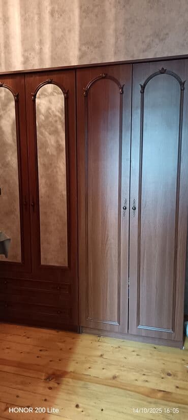 dekor guzguler: İşlənmiş, Açılan, 4 qapılı Düz dolab, Şifonyer — 2