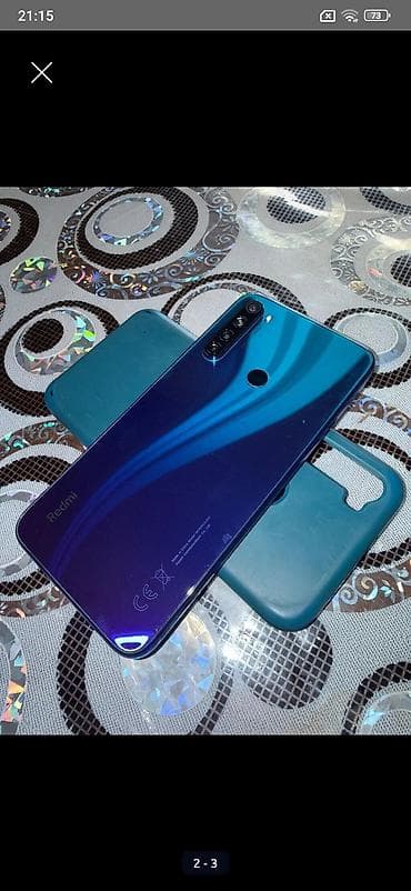 2 ci el termo: Redmi Note 8, 64 GB, rəng - Mavi, Barmaq izi — 2