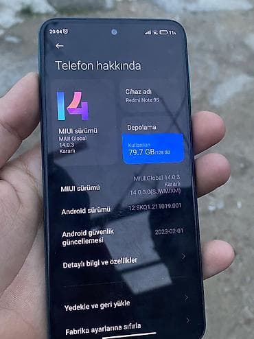 poco telefon: Redmi Note 9S, 128 GB, rəng - Göy, Barmaq izi, Simsiz şarj, İki sim kartlı — 2