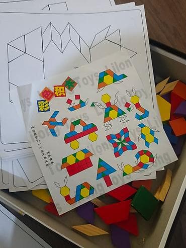 oyuncaq traktor: Taxta rəngli fiqurlar dəsti – mozaika və qurma oyunu Məzmun: - — 2