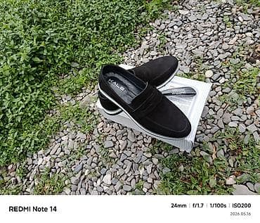 Kişi loaferləri – qara rəng, klassik-pəncəksiz dizayn - Material — 5